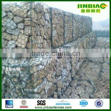 Galvanized gabion box/gabion basket/ big hexaginal wire mesh