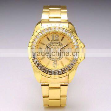 New Gold Steel Watches Luxury Women Watch Calendar Diamond Lady Watch photo-3