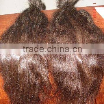 virgin remy human hair braid-natura wavy grey hair-Brazilian hair