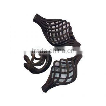 Ornamental wrought iron basket/ metal baskets/iron basket