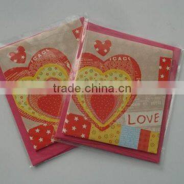 China made sweet love pop up greeting card for OEM design