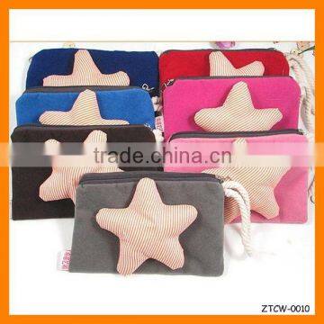 New Arrival Five-pointed Star Fabrics Woman Coin Wallet Wholesale ZTCW-0010