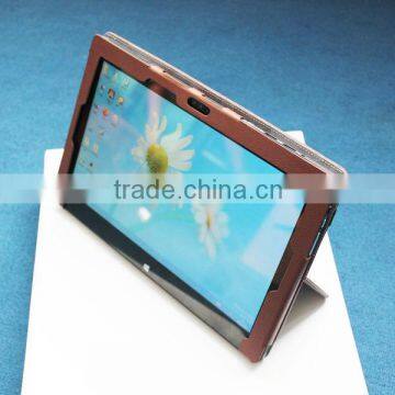 11.6 inch widows tablet protect leather case brown