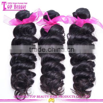 Cheap brazilian virgin hair weaving top quality 10a grade brazilian loose deep wave hair weave