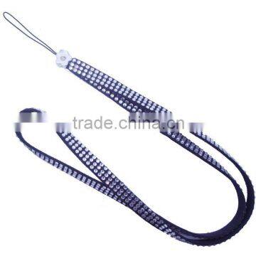 Fashion Leather Crystal Lanyard