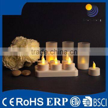 2015 new arrival and wholesale white Rechargeable Tealight Candle from china