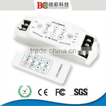 DC12V-24V 6A*3Channel Single Color Led Dimmer RF Remote Touch Control DIY photo-6