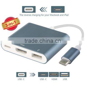 Type c To USB 3.0 Adapter Type C to Hdmi Cable 3 In 1 USB Adapter