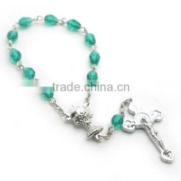 rosary,religious decade rosary, arcylic section beaded rosary, cheap religious necklaces