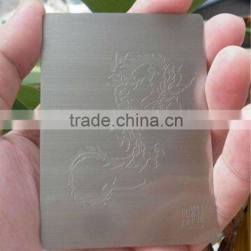 Debossed Printing Metal Business Card