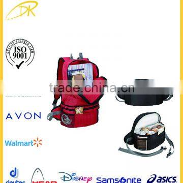 2016 BSCI Audit Factory Design Dual Purpose Foldable Backpack With Cooler Compartment
