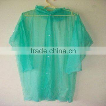 Customized logo disposable pe raincoat