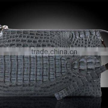 crocodile leather handbag for men luxury handmade clutch bag briefcase for mens