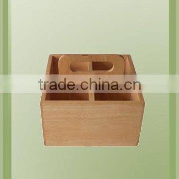 Nature Wooden Beer Bottle Holder With Handle