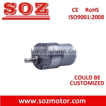 CE Certificate 12V/24V 37mm DC spur gear motor