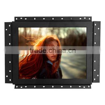 High Brightness Metal Case VGA USB Input 12inch 4:3 Capacitive Touch Monitor