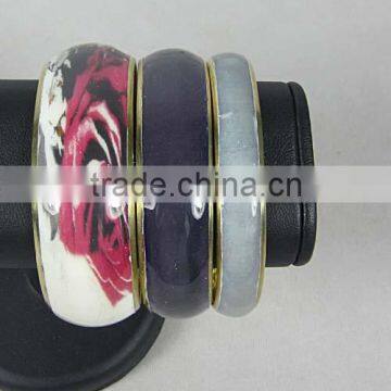 Colorful Brass Bangle Sets,Women Jewelry Fashion New Bracelet Designs Bangle Set,2016,Wholesale jewelry set, Gold bangles