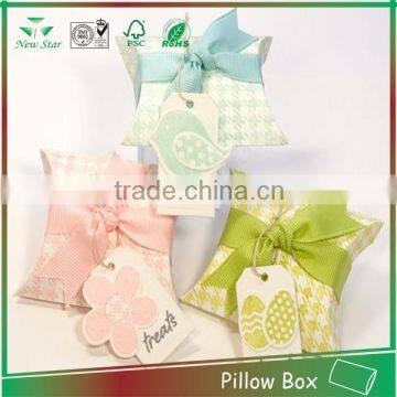 high quality fancy paper pillow box