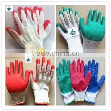 BSSAFETY red latex coated colored garden gloves for russia korea saudi arabia dubai... importer