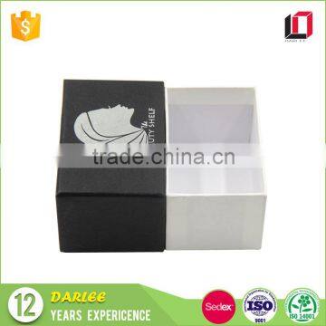 Hot Sale High Quality Hot Stamping Custom Paper Black Small Gift Box With Lids