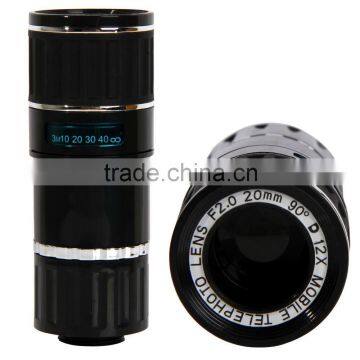 12X Magnifcation Telephoto lens W/ Micro Manual Focus Adjustment Function For iPhone6 Plus/iPhone6S Plus