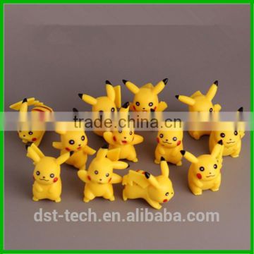 Hot 12pcs Cartoon Pokball Pikachu Keyring Keychain