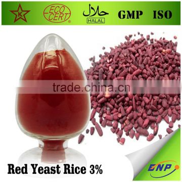 BNP supplier GMP ISO Kosher Monacolin-k or lovastatin red yeast rice powder extract