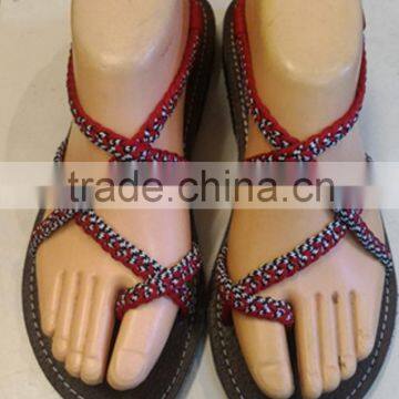 THAILAND BRAIDED MOUNTAIN TRIBE BEACH SANDALS photo-5