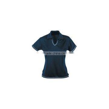 Black Color Ladies Polo Shirts