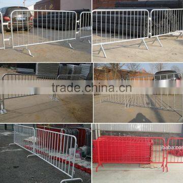 Powder coated or galvanized pipe crowd control barrier for large outdoor event,factory customize road barrier,traffic barrier