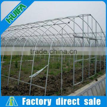 Low Cost Poly Film High Tunnel Single Span Vegetable Greenhouse With Shade Net System photo-5