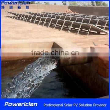 25KW Solar Water Irrigation System Rated Flow 42CBM/h Head Lift 152m Border Irrigation Solar Pump NO.AK42-152-25K