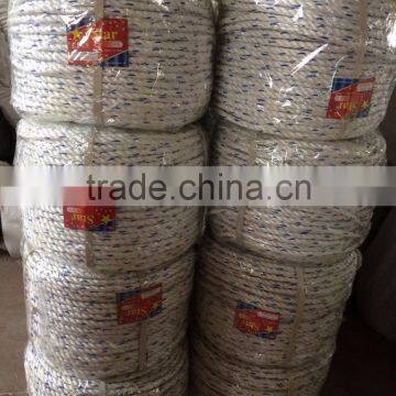 22MM White With Bule Tracer PP Danline Rope pp Marine Rope photo-2