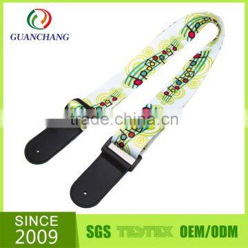 Custom leather sublimation guitar strap