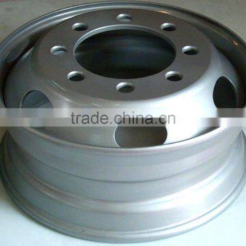 Silver Tube Steel Truck Wheel/Rim,Light Truck Wheel 6.00-16