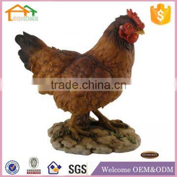 Factory Custom made best home decoration gift polyresin resin rooster figurines