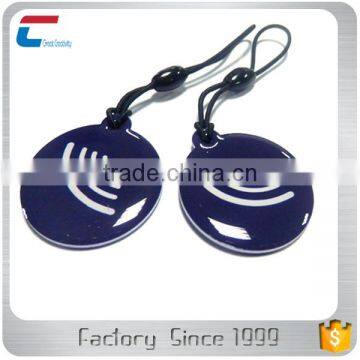 High Quality Printing hf 13.56 Mhz Epoxy RFID NFC key fob tags For Access Control