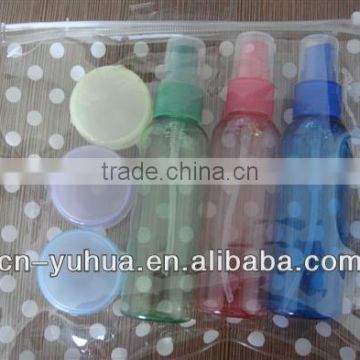 100ml pet sprayer botter with 10ml jar travel set