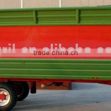 Tractor Hydraulic Farm Tandem Tippping Trailer, Tipping Wagon, Dump Trailer, Dump Wagon 7 Ton, Rear and Side Tipping photo-2