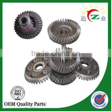 factory noise free crown wheel pinion for motorcycle rickshaws