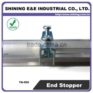 TA-002 For Fuse Holder Steel Double Dead Rail Stopper End Clamp photo-3