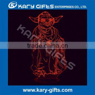 LED Light With Rechargeable Battery 3d Illusion Decor Lamp photo-2