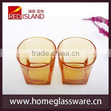 Spray Color Whisky Mini Glass Cup Square Cup photo-5