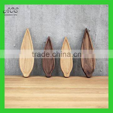 2016 New Style High Quality Leaf Shape Wooden Tray