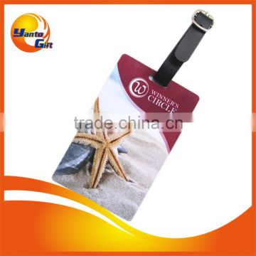 Full Logo Printing Hard PVC Luggage Tag