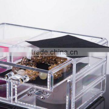 High Quality PS Transparent Large Size Cosmetic Box /Dressing Case With Various Usage photo-4
