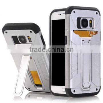 Card Slot Phone Case Bracket Protective Phone Shell TPU + PC Material for IPhone7 / Plus photo-4