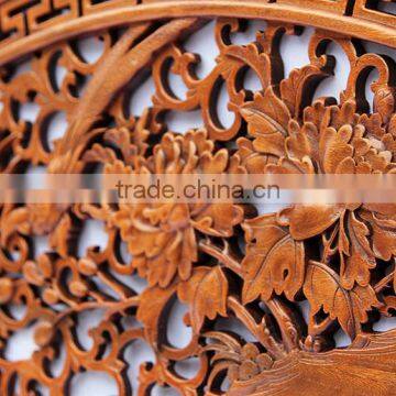 Fan shape wood wall decor