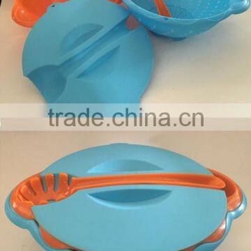 plastic salad container, plastic salad bowl