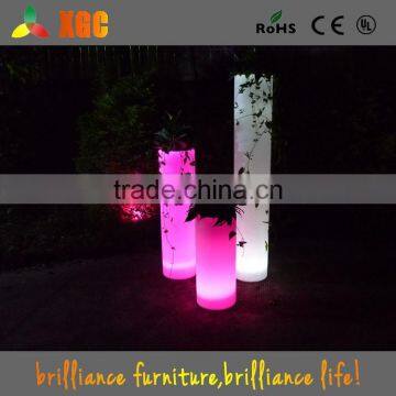 Square High Design Multi-color Decor LED Illuminate Flower Pot photo-3